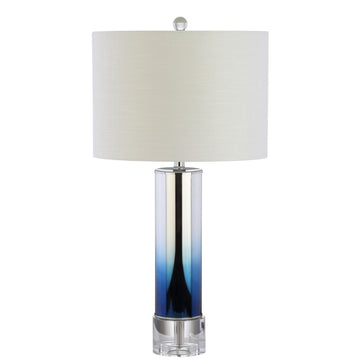 Edward 27" Glass/Crystal LED Table Lamp - JONATHAN Y